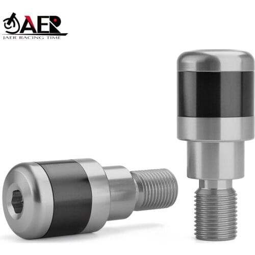 JAER Unversal 7/8''22 mm Motorcycle Handlebar Grip End CNC handle bar End Slider for Yamaha TMAX 500 T-max 530 X max 125 250 400