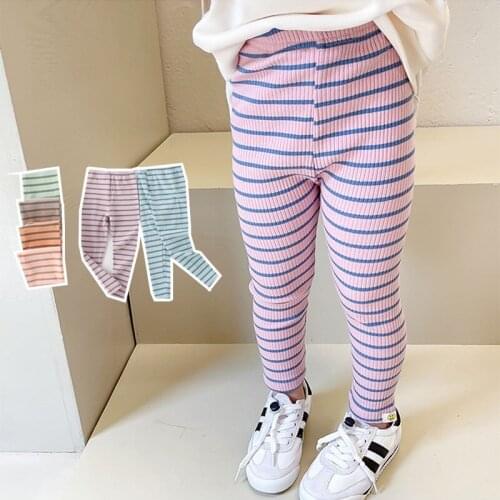 Childrens Pants For Girls Clothes Stripes Boys Trousers Casual Teen Pants Soft Kids Clothing 2021 Spring Autumn Costume