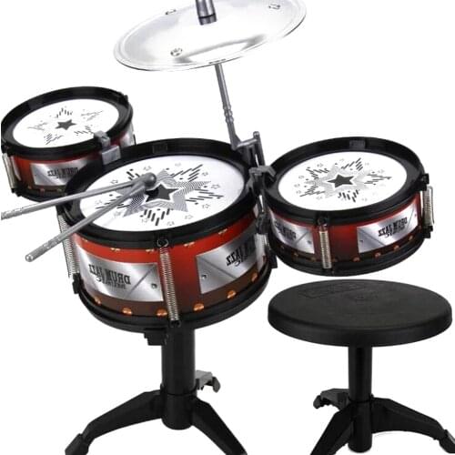 1set Kids DIY Funny Drums Children Jazz Drum Toy Educational Toy Gift