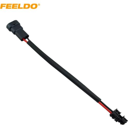 FEELDO 2Pcs For Denso/Koito Retrofit OEM D4S/D4R Ballast Xenon HID To 9005(HB3)/9006(HB4) Power Wire Plug Harness #AM1962