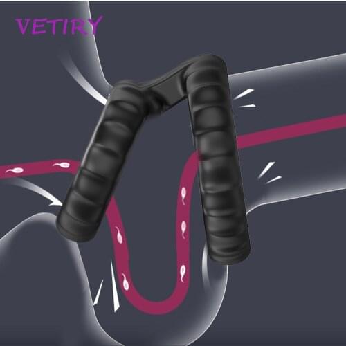 Penis Ring Dual Ring Delay Ejaculation Couple Lover Cock Ring Scrotum Bind Penis Enlargement Silicone Sex Toys for Men Erection