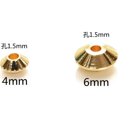 31439-G)30PCS 6x3MM 24K Champagne Gold Color Brass Fly Shape Spacer Beads Bracelet Beads Jewelry Making Supplies Diy Findings