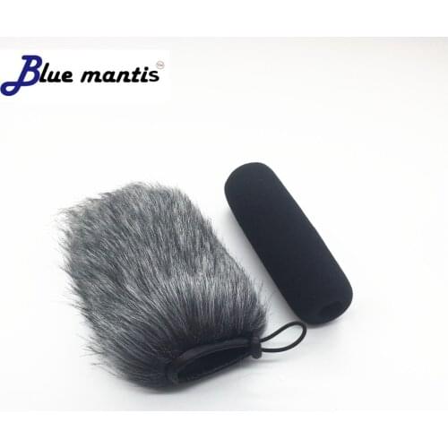 Dead cat Microphone Windshield Furry Cover For Rode NTG3 ME66 K6 MKH416,418 Artificial Windscreen and sponge for Sony ECM670 678