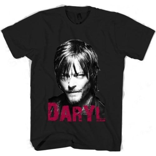 Daryl Dixon MenS T Shirt Newest 2019 Fashion 100% Cotton Short Sleeve O-Neck Homme Short Sleeve