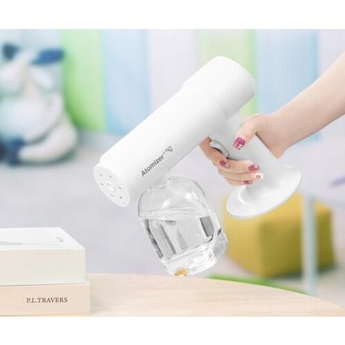 New 500ML Wireless Disinfection Spray Handheld Portable USB Rechargeable Nano Atomizer Home Purple Light Sterilization Spray