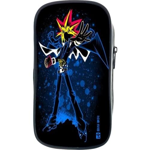 New Popular Yu-Gi-Oh! Pen Bag Student Yugi Pencil Case Boys Girls Stationery Bag Kids Anime Pencil Box Kids Back to School Gift