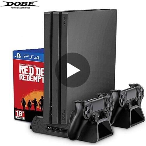 Support Control for Sony Play Station Playstation PS 4 PS4 Pro Slim Stand Game Console Cooling Fan Cooler Accessories Controller