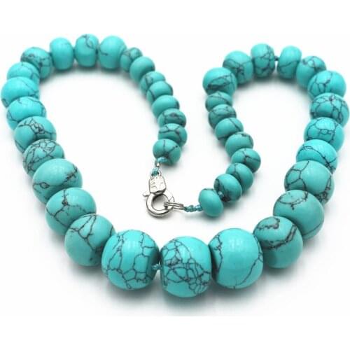 Popular Necklace Natural Crystal Jointed Malachite Tiger Eye Round Beads for DIY Handmade Jewelry Making, Necklaces, Necklaces