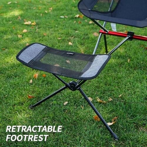 Outdoor Folding Chair Footrest Portable Recliner Lazy Foot Drag Retractable Extension Leg Stool Moon Chair Upgrade Kit