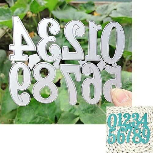 Suitable for metal cutting mold and scrapbook album DIY greeting card making 3D creative 0-9 digital mold 2020 NEW
