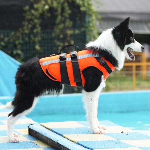 Dog Life Jacket Outdoor Safety Clothes Life Vest Swimming Preserver Rescue Pet Life Vest Harness For Small Medium Large Pet Dogs