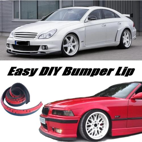 Bumper Lip For Mercedes Benz CLS MB W218 C218 W219 C219 / Front Skirt Deflector Spoiler For Car Tuning / Body Kit + Strip