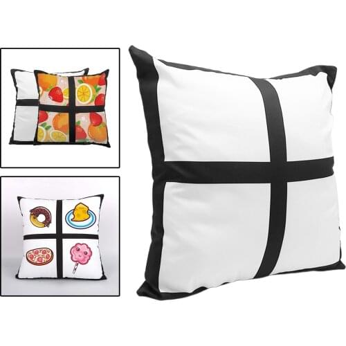 Sublimation Blanks Panel Pillow Covers Heat Transfer Cushion Cover 40x40cm