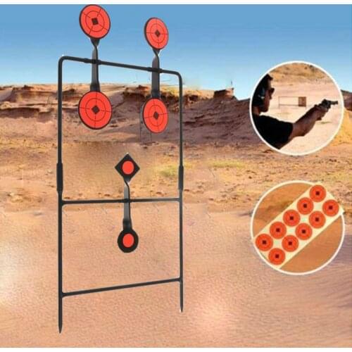 Tactical 1/2/3/6 Resetting Targets Spinning Air Gun Rifle Shooting Metal Target Set for Hunting Playing Practice Traning