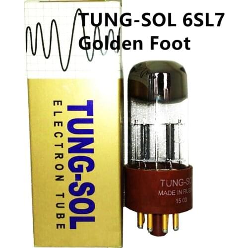 TUNG-SOL 6SL7 Vacuum Tube T Golden Foot Replace 6N9P 6H9 5691 Factory Test And Match
