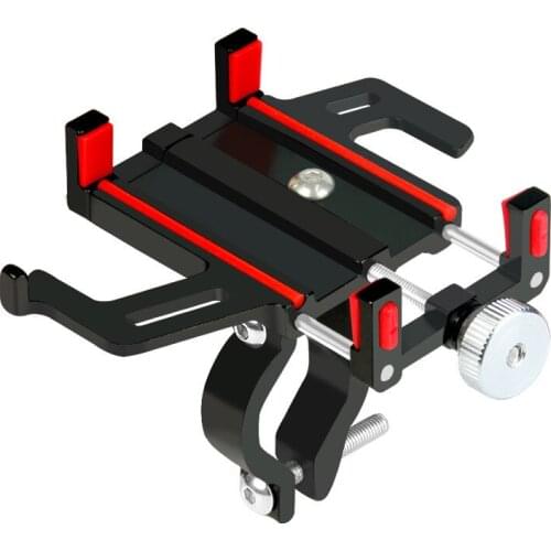 Bicycle Mobile Phone Holder Adjustable Aluminum Alloy Fixed Navigation Bracket Motorcycle GPS Riding Accessories HL014