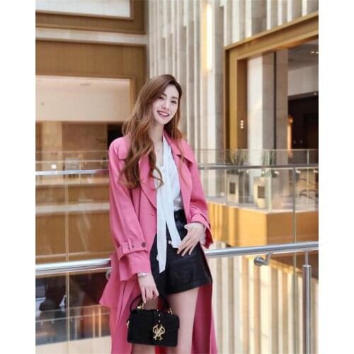 Женские двубортные тренчи WSNG China At AliExpress