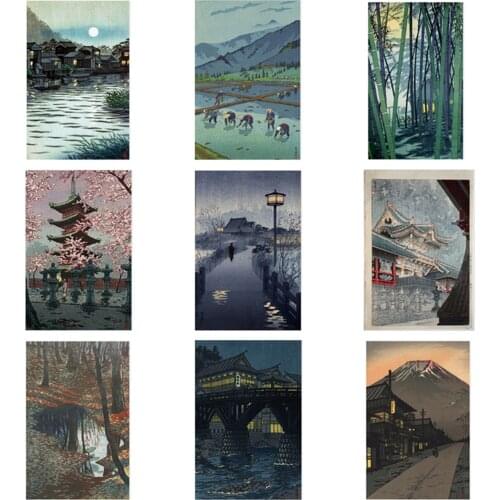 Japanese Cartoon Style Shiro Kasamatsu Hanging Picture Poster Canvas Print Painting Wall Art Living Room Home Decoration