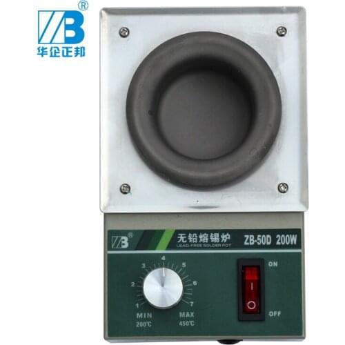 Zhengbang THT Anti- corrosion Micro Lead Free Mini Flux Soldering Pot ZB50D For Apply To Small Size PCB