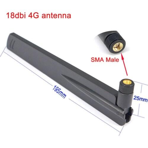10 pieces 2.4Ghz 18dbi Aerial Wireless WIFI Antenna SMA male Booster Universal Antennas Amplifier WLAN Router Connector