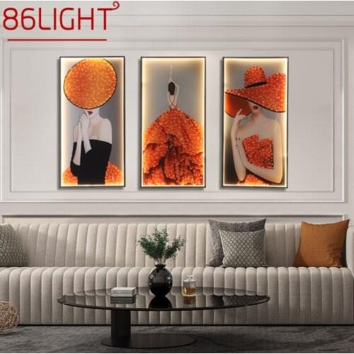 86LIGHT Wall Lamps Modern Fashion Three Pieces Suit Sconces Lighting LED Creative For Home