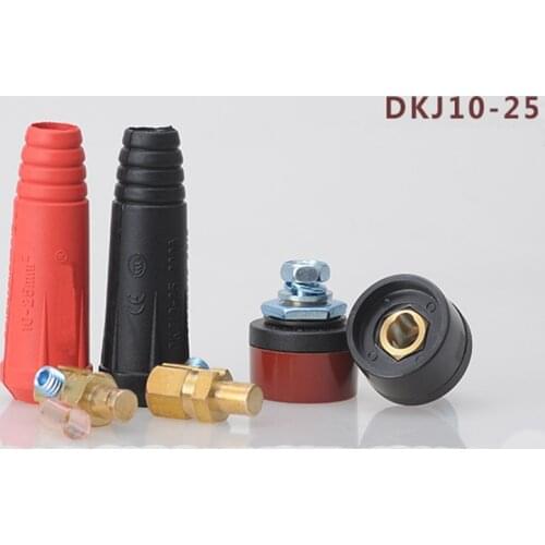 Welder accessories pure copper DKJ10-25 fast plug and socket connector European plug