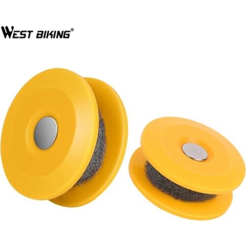 WEST BIKING 1 Pcs Bicycle Chain Durable Magnet Bicycle Cleaner Chain Tool Bike Accessories Wash Gear Roller PVC Bike Chain Tools
