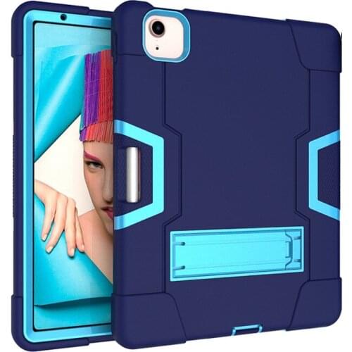 PC TPU Silicone Shockproof Protective Hybrid Stand Cover For IPad Air 4 Air4 4th 2020 10.9 A2324 A2072 Tablet Case +Film Pen