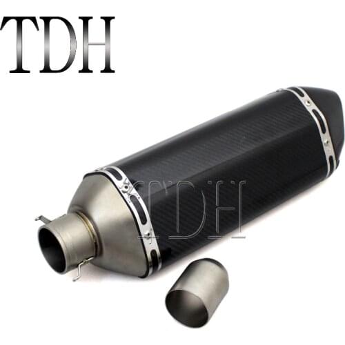 Stainless Steel Motorcycle 38mm-51mm Exhaust Muffler Slip On DB Killer Silencer Pipes For Honda Yamaha Scooter ATV 125cc-1000cc
