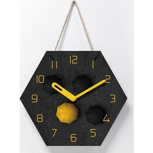 Lanyard Creative Mute Modern Design Large Wall Clock Clocks for Home Kitchen Living Room Decor Battery Operated Silent