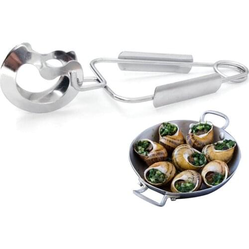 Kitchen Tong Stainless Steel Creative Spring Food Tong Cooking Tong for Snail