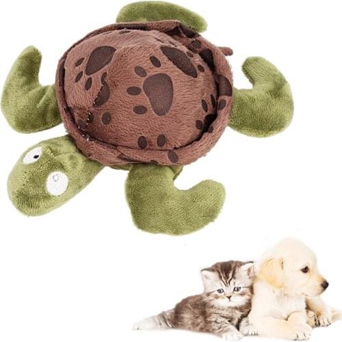Legendog Pet Dog Cat Plush Toy Squeaky Chew Toys Sound Funny Turtle Dolls Fleece Fit For All Pets Training Pets Supplies