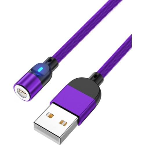 540 Degree Roating Magnetic Cable For Huawei Magnetic Type C Phone Cable For Samsung Xiaomi USB Cord Wire Cable