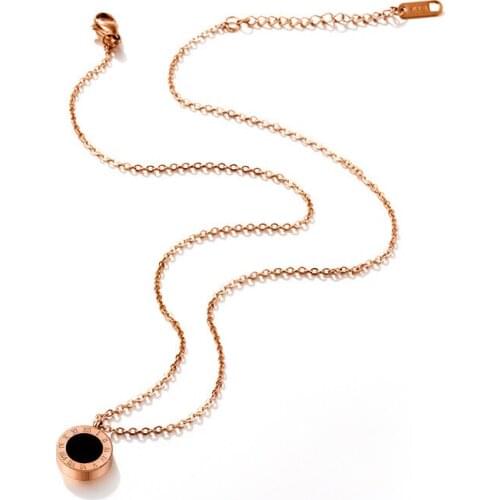 Fashion Roman Numerals Pendant Necklaces For Women Statement Simple Design Necklaces Choker Chain Necklaces Jewelry Accessories