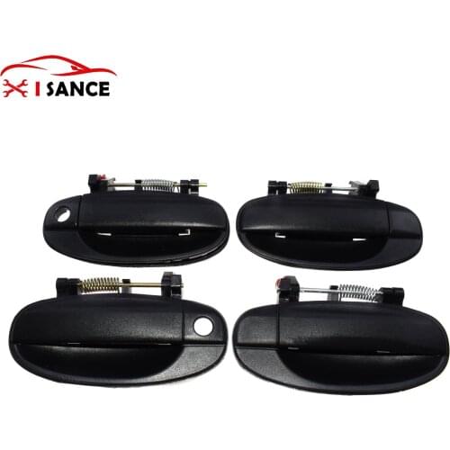 Outside Door Handles Front Rear Left Right Black 96541631 96541632 For Chevy Chevrolet Aveo 2004 2005 2006 2007 2008 2009