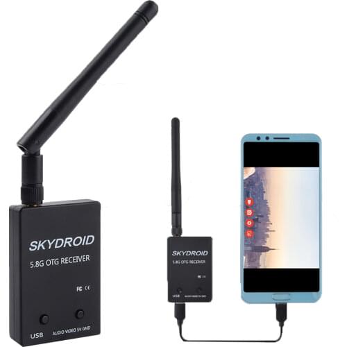 Newest Mini UVC OTG 5.8G 150CH Audio FPV Receiver For Android Mobile Phone Tablet Smartphone Transmitter RC Drone Spare Part