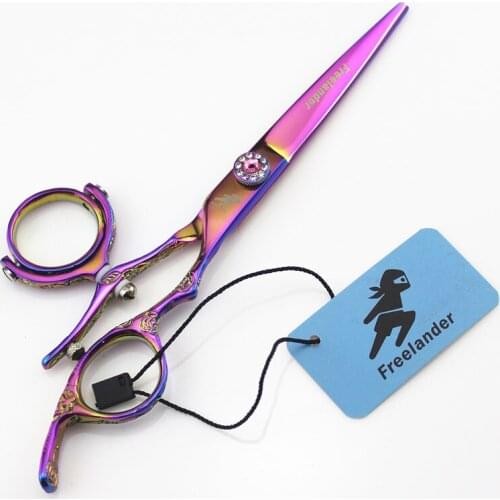 6inch Hair Scissors Professional 360 Degree Rotate Blossom Salon Hair Shears Swivel Hairdressing Scissors Barber-Shop-Supplies