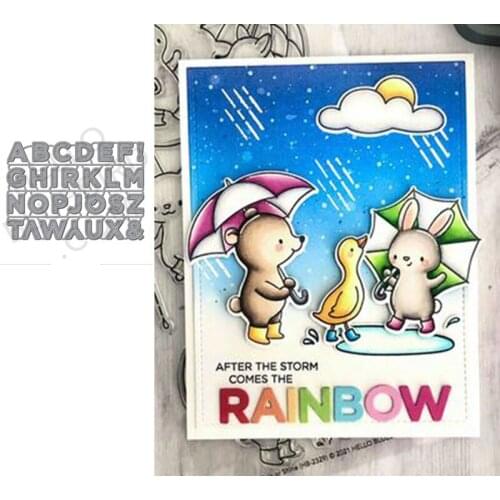 Rainbow Girl Duck Cutting Dies Scrapbook Dariy Decoration Stencil Embossing Template DIY Greeting Card Handmade
