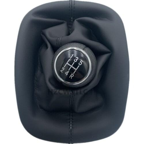 Free Shipping 5 Speed Gear Shift Knob Gaitor Boot PU Leather Black For VW PASSAT B5 For Volkswagen Bora