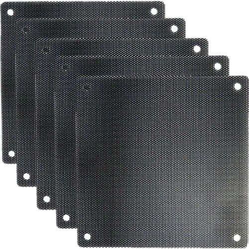 5pcs/lot Black Color PVC Computer Case Dustproof Mesh Fan Dust Screen Gauze Filter 12x12cm