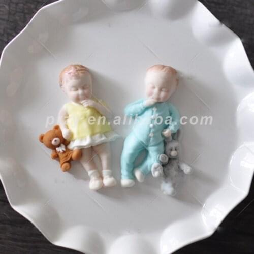 1PCS Boy & Girl Shape Silicone Cake Mold Fondant Mold, Jelly,candy, Chocolate Soap Mold, Decorating Bakeware Moulds PRZY 323