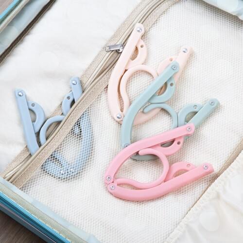 Collapsible hangers wardrobe hooks garment socks hangers save space drying racks portable clothespins