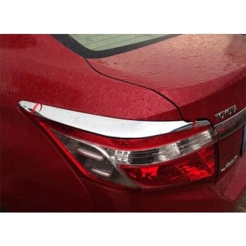Car styling 2014 2015 2016 FOR Toyota VIOS ABS Chrome After headlight Lamp Cover
