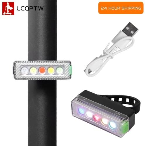 USB Charging Warning Light for Kugoo Scooter Lights LEDs Flashlight For Xiaomi Mijia M365 Max G30 Electric Scooter Accessories