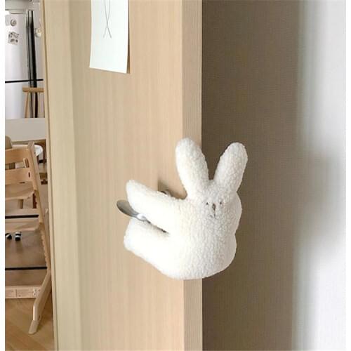 Baby Safety Door Protector Cartoon Rabbit Bear Door Stopper Kids Security Anti-pinch Hand Door Hanger Protection Toy