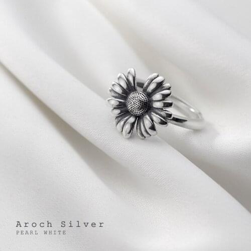 Bohemian Sunflower Rings For Women Boho Rings Party Trend Korean Creative Geometric Irregular Jewelry Gift
