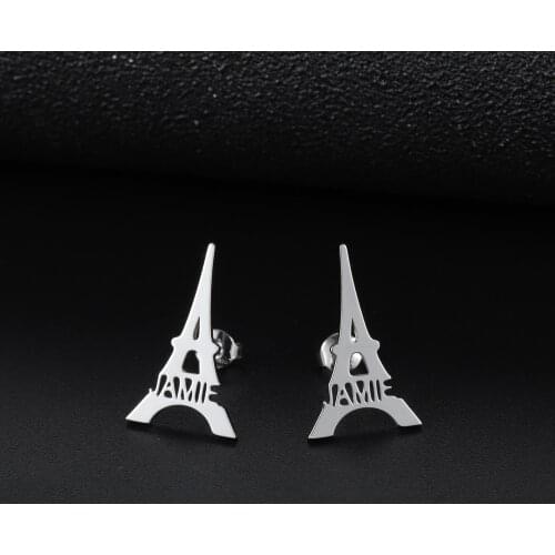 Gold Earrings Personalized Name Stainless Steel Letter Earrings For Women Custom Name Earrings Weddings Party Jewelry Gift