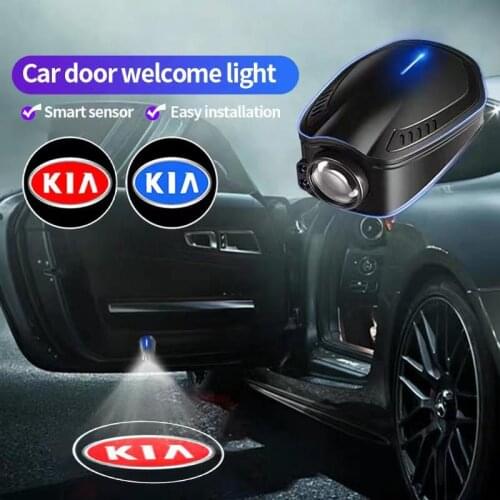 2PCS Car Led Wireless Car Door Logo Light Welcome Decor Lamp Laser Shadow Lamp Projector Light Atmosphere Car Light For KIA k5k3