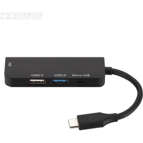 20Pcs/Lot USB C HUB USB-C To 3.0 HUB HDMI-compatible Thunderbolt 3 Adapter For MacBook Samsung Galaxy S9 P20 Pro Type C USB HUB