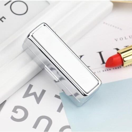 200Pcs Blank Metal Lip stick Box pill Cases Holder Inside with Mirror Personlized Logo Gift Free Shipping SN1447